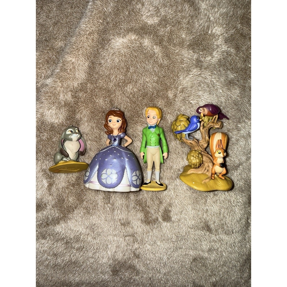 DISNEY SOPHIA THE FIRST Character Play Set Figures PVC Cake Toppers Princess 1st